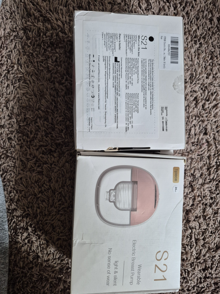 urgent moving sale..Wearable Electric Breast Pump - 2 pieces