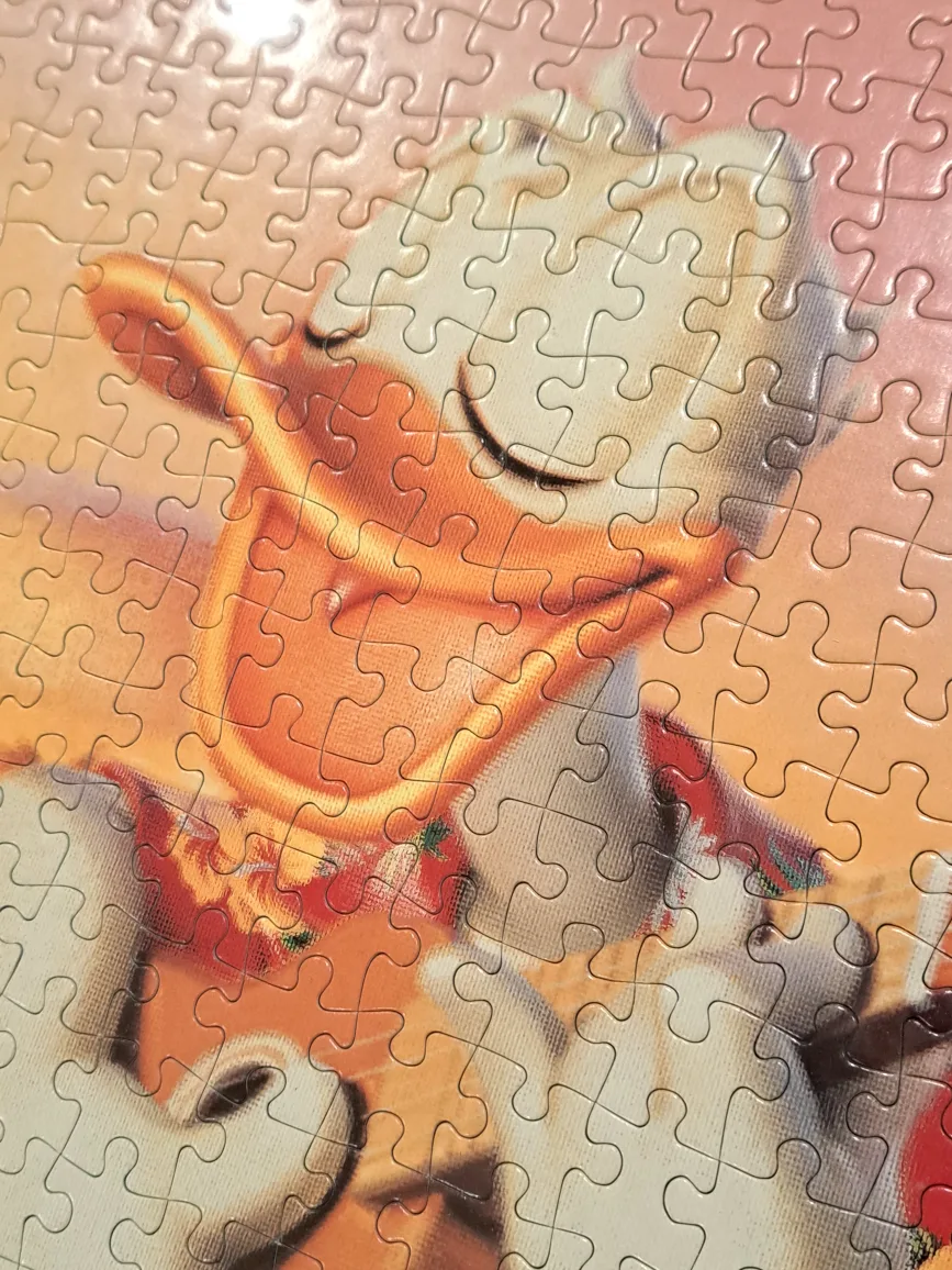 30"x21" Donald Duck and Turtle Framed Jigsaw Puzzle image indicator(2)