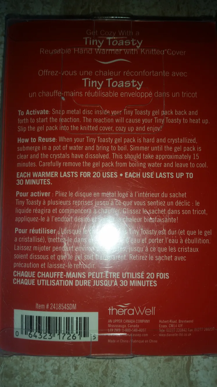 REUSABLE HAND WARMER, GREY, QTY 2 image indicator(3)