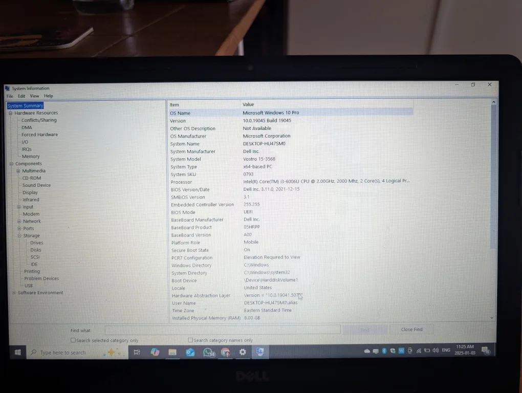 Dell Inspiron Vostro 15 3000 series Laptop image indicator(5)