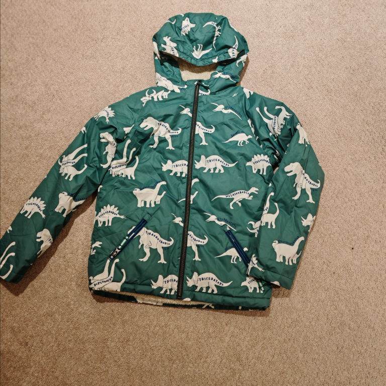 New Boden Sherpa Lined ParkaSpruce Green Dino - photo 3