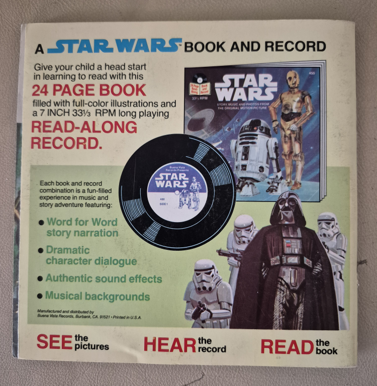 Vintage Star Wars Read-Along Book and Record - photo 4