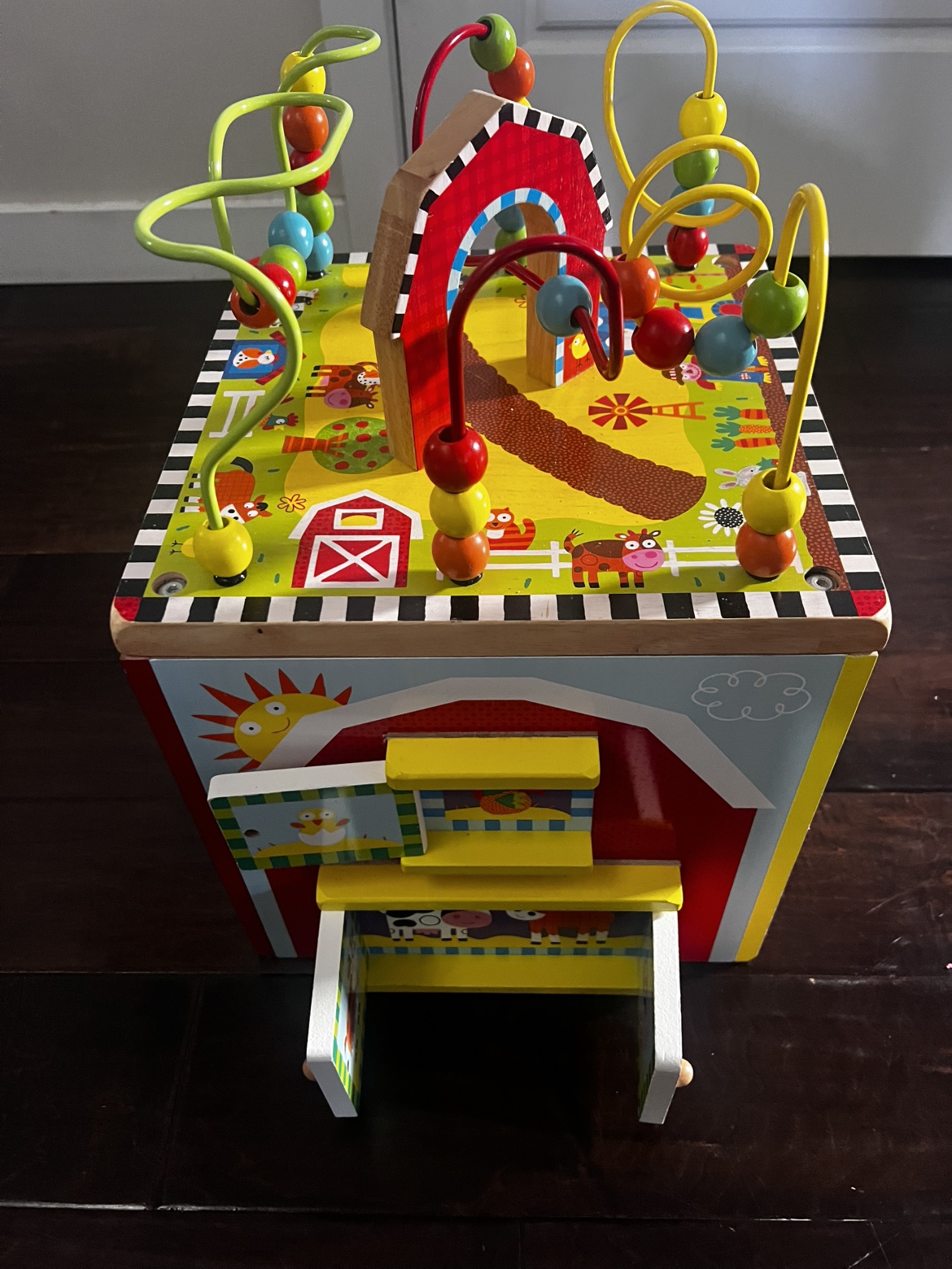 Wooden Farm Activity Cube Toy - photo 3