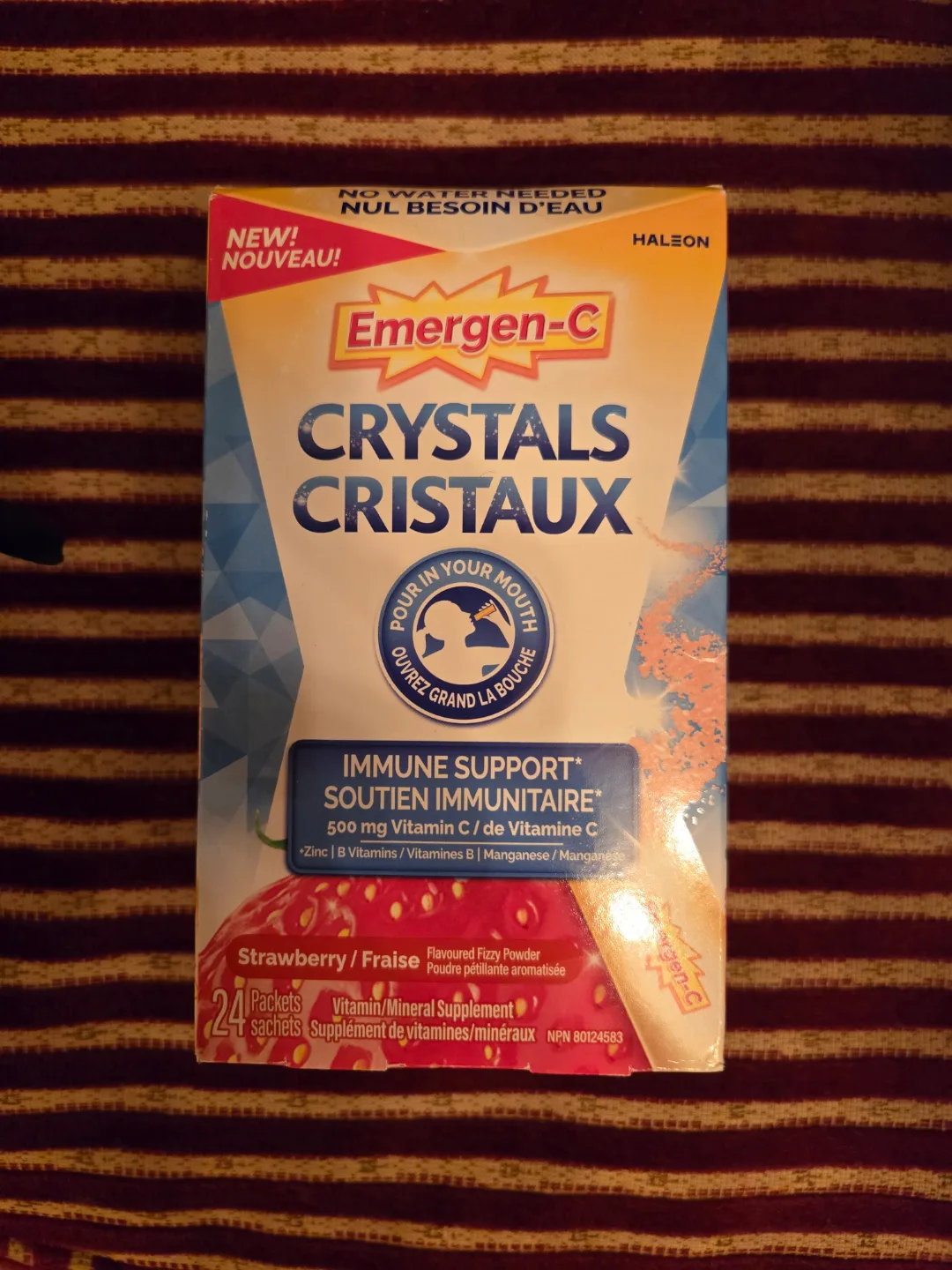 Emergen-C Crystals Immune Support Strawberry Flavour thumbnail