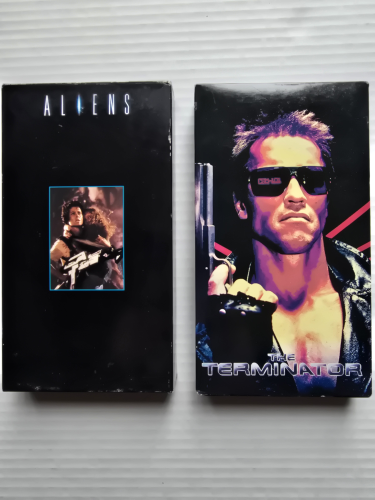 Movies vhs Tapes: Aliens & The Terminator