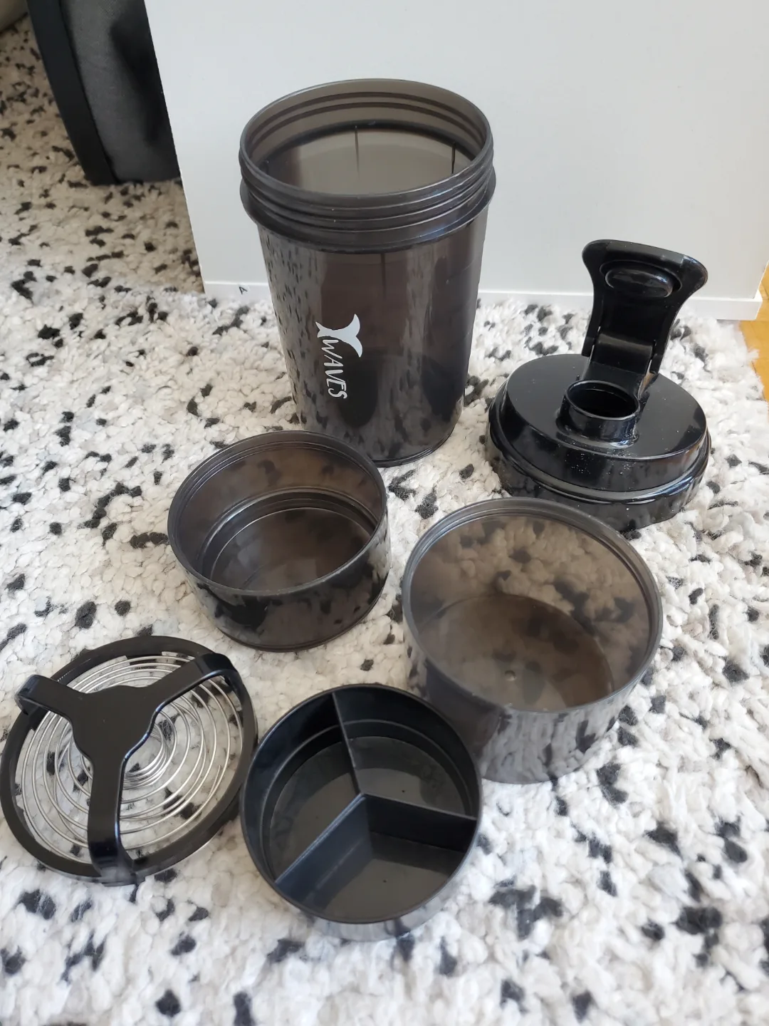 🌱💚 Waves Protein Shaker Bottle image indicator(4)