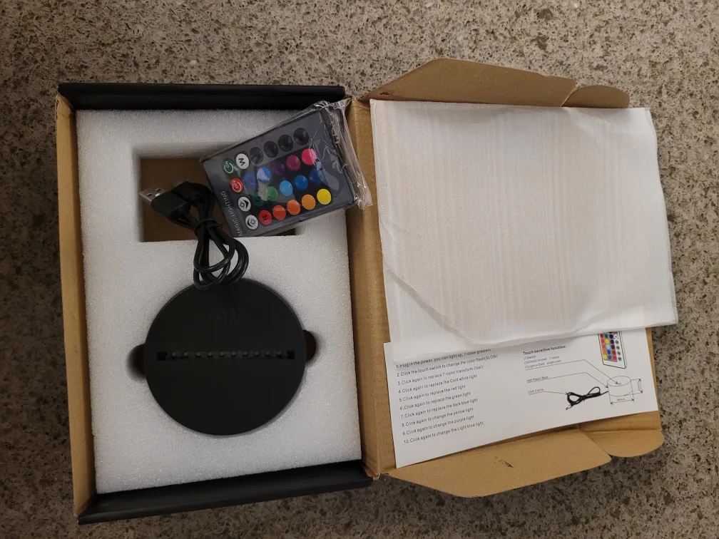 Hockey Player LED Night Light image indicator(7)