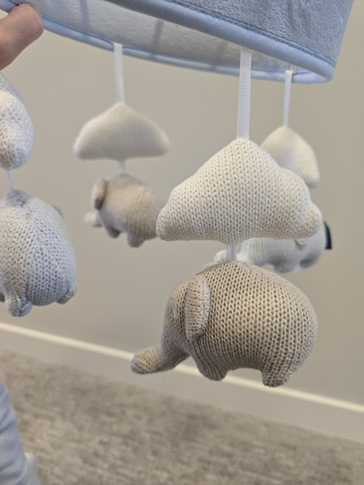 💚 Baby Crib Mobile with Elephants - photo 2