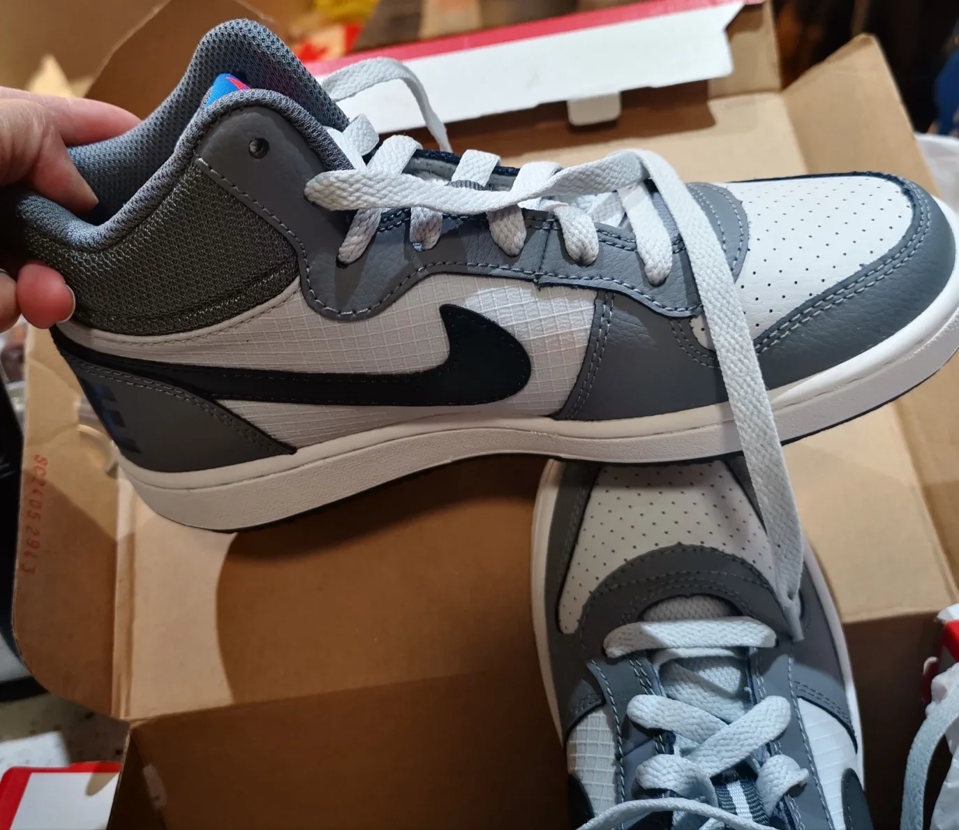 Nike Court Borough Mid 2 Sneakers - Grey/White image indicator(2)