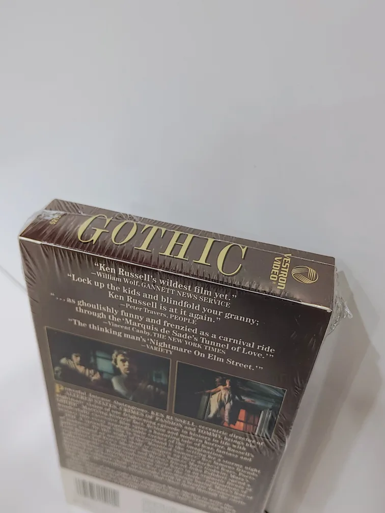SEALED Gothic 1987 VHS Extremely Rare Original Release Version image indicator(4)