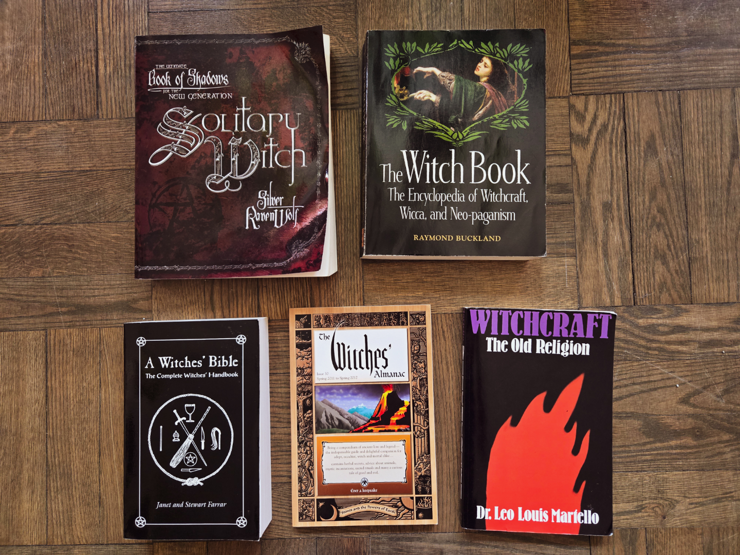 Collection of Wicca and Witchcraft Books - 5 Books Starter Kit