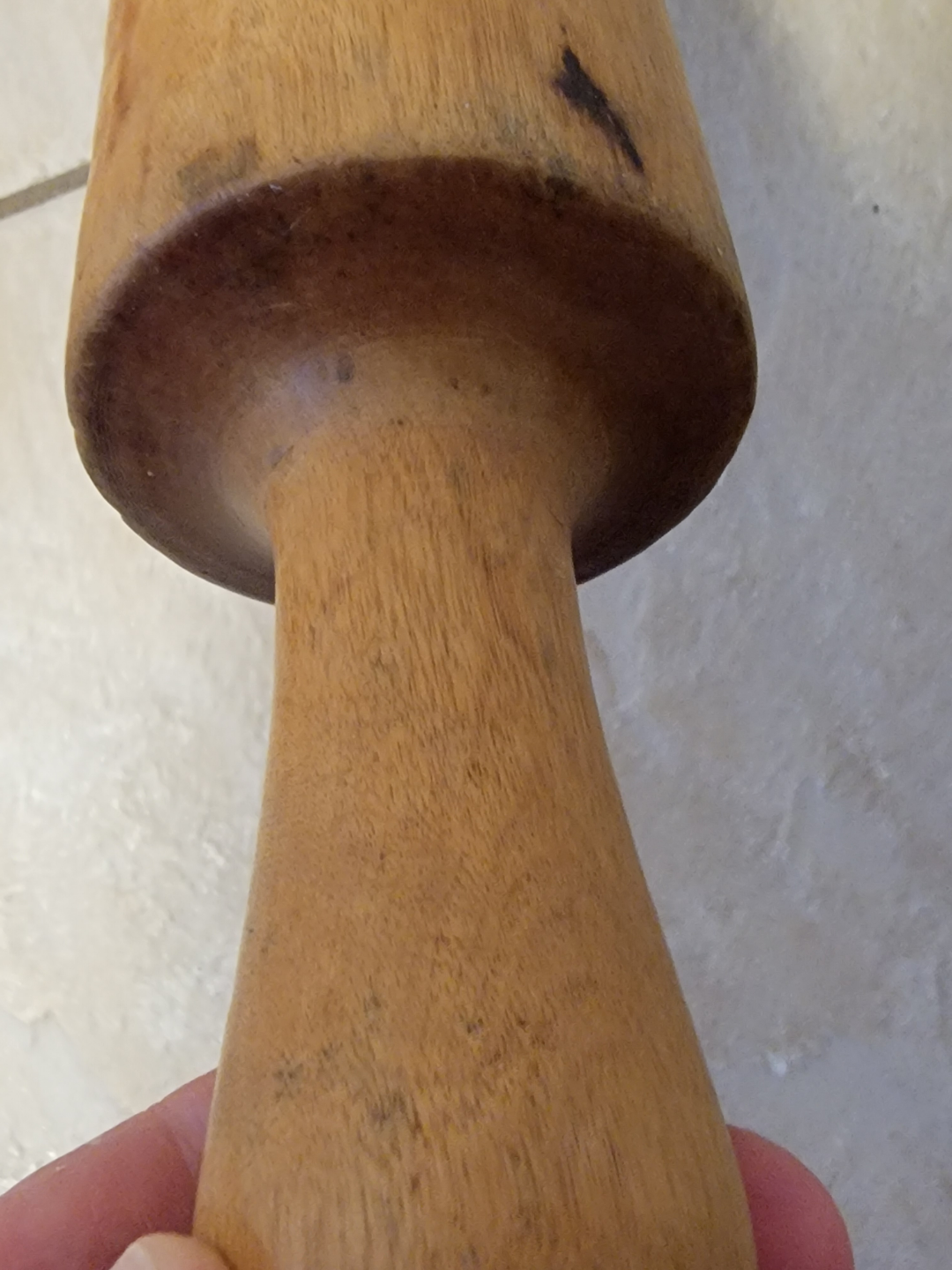 Antique Wooden Kitchen Utensil Set and display hanger - photo 3