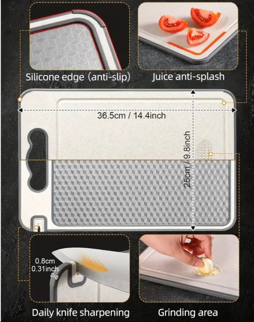 Stainless steel double-sided cutting board image indicator(8)