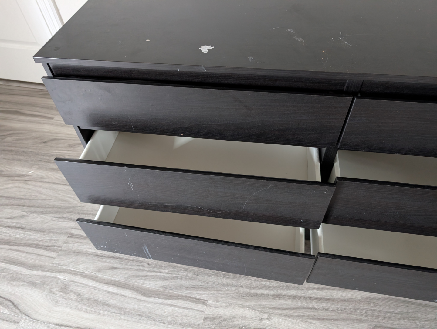 IKEA 6-Drawer Dresser - Black-Brown - photo 4