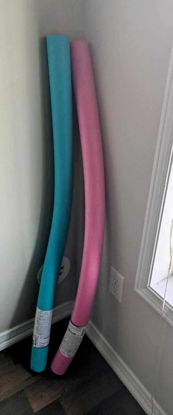 Pair of Pool Noodles - Pink & Teal