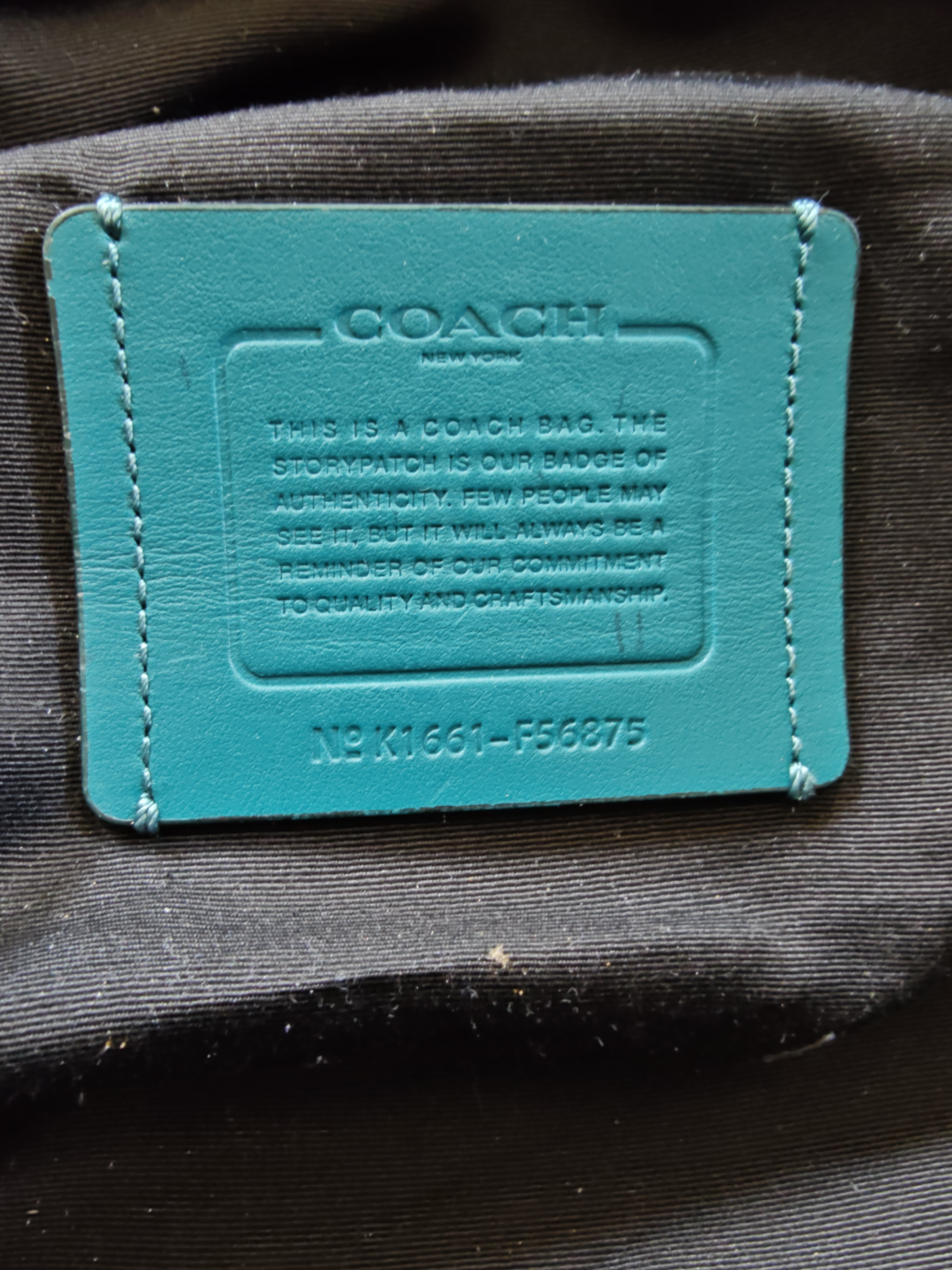 Coach Leather Weekender/gym Duffle Bag - Teal & Black - photo 2
