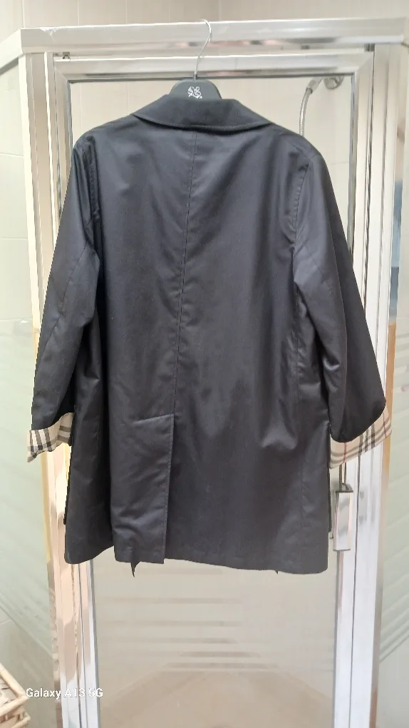 Burberry London womens Black light Trench Coat image indicator(2)