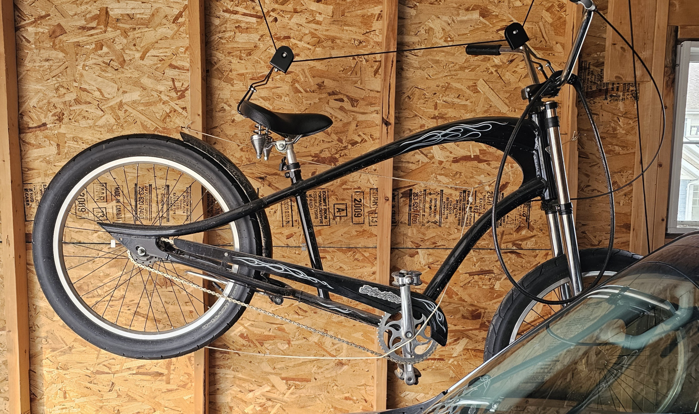 Cruiser Bicycle - Black with Flames - photo 2