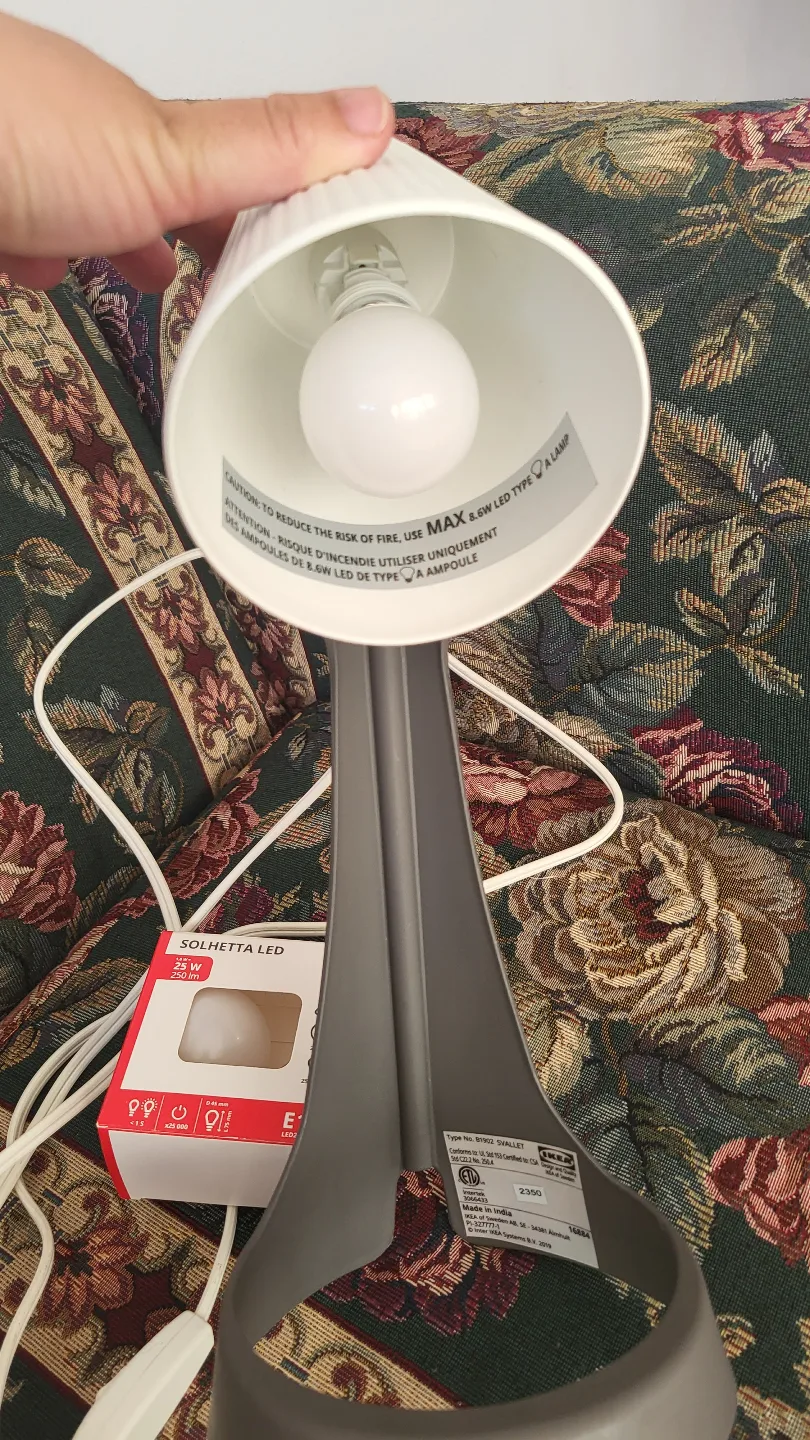 IKEA Solhetta Table Lamp with LED Bulb thumbnail