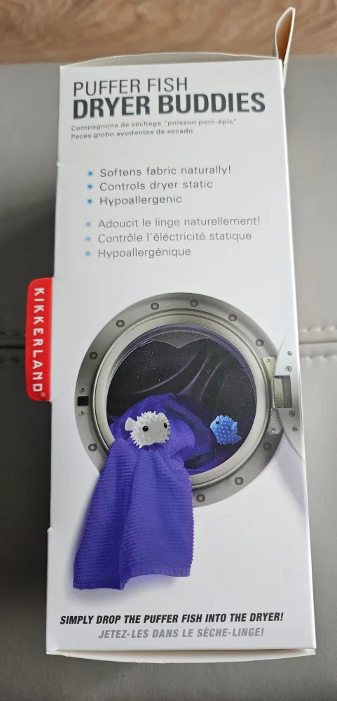 Brand New Kikkerland Puffer Fish Dryer Buddies balls image indicator(2)