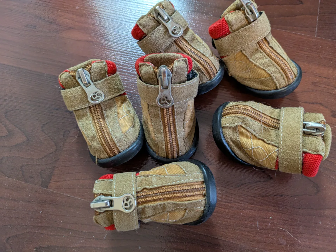 bundle - 4 sets Dog Booties (Small-Medium) image indicator(5)