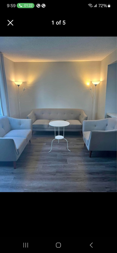 Light Grey Living Room Set