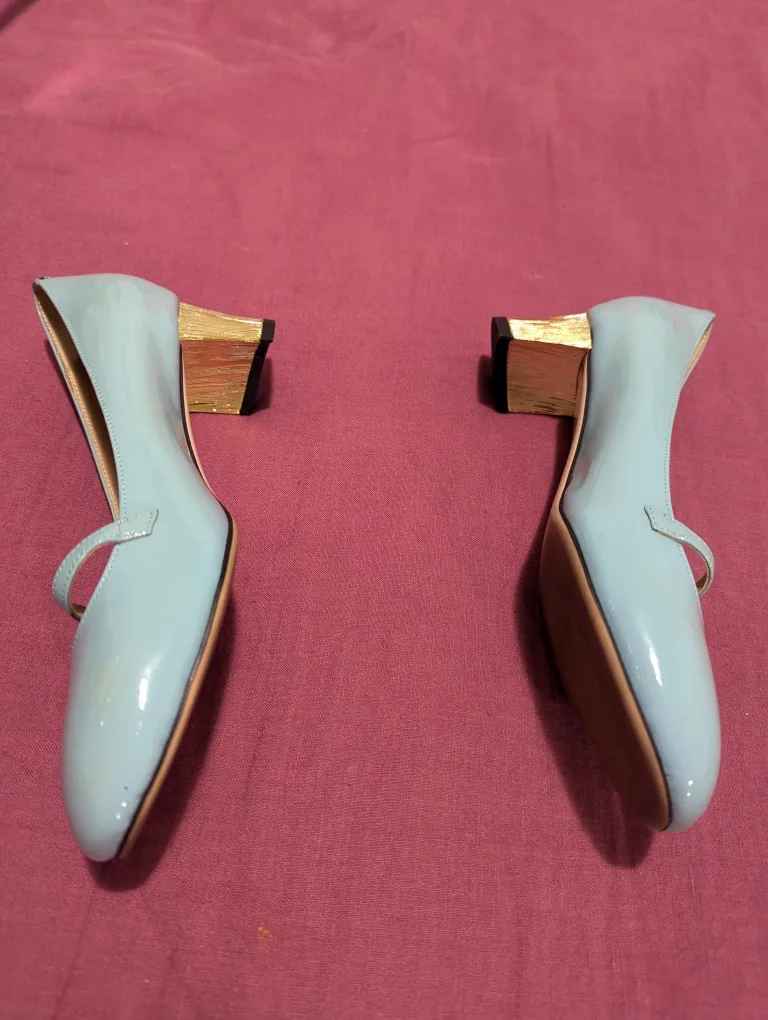 Gucci Light Blue Patent Leather Mary Janes image indicator(3)