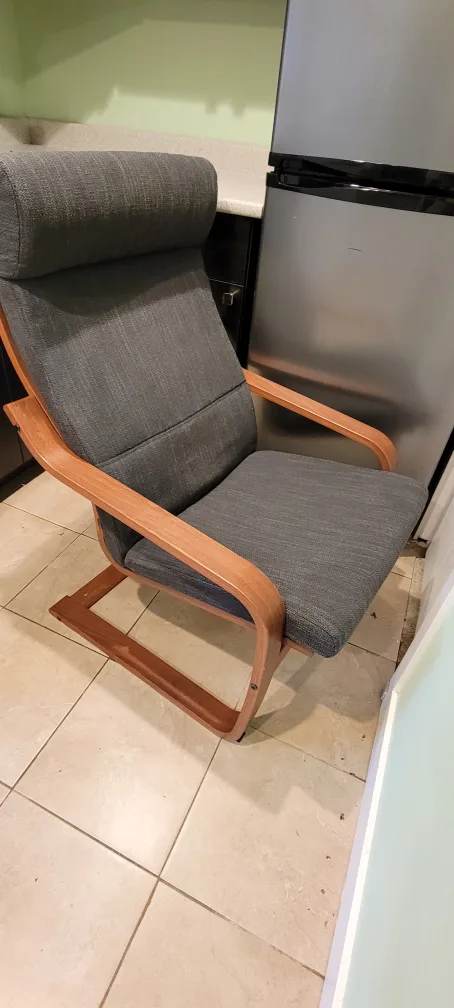 IKEA STRANDMON Wing Chair - Grey image indicator(3)