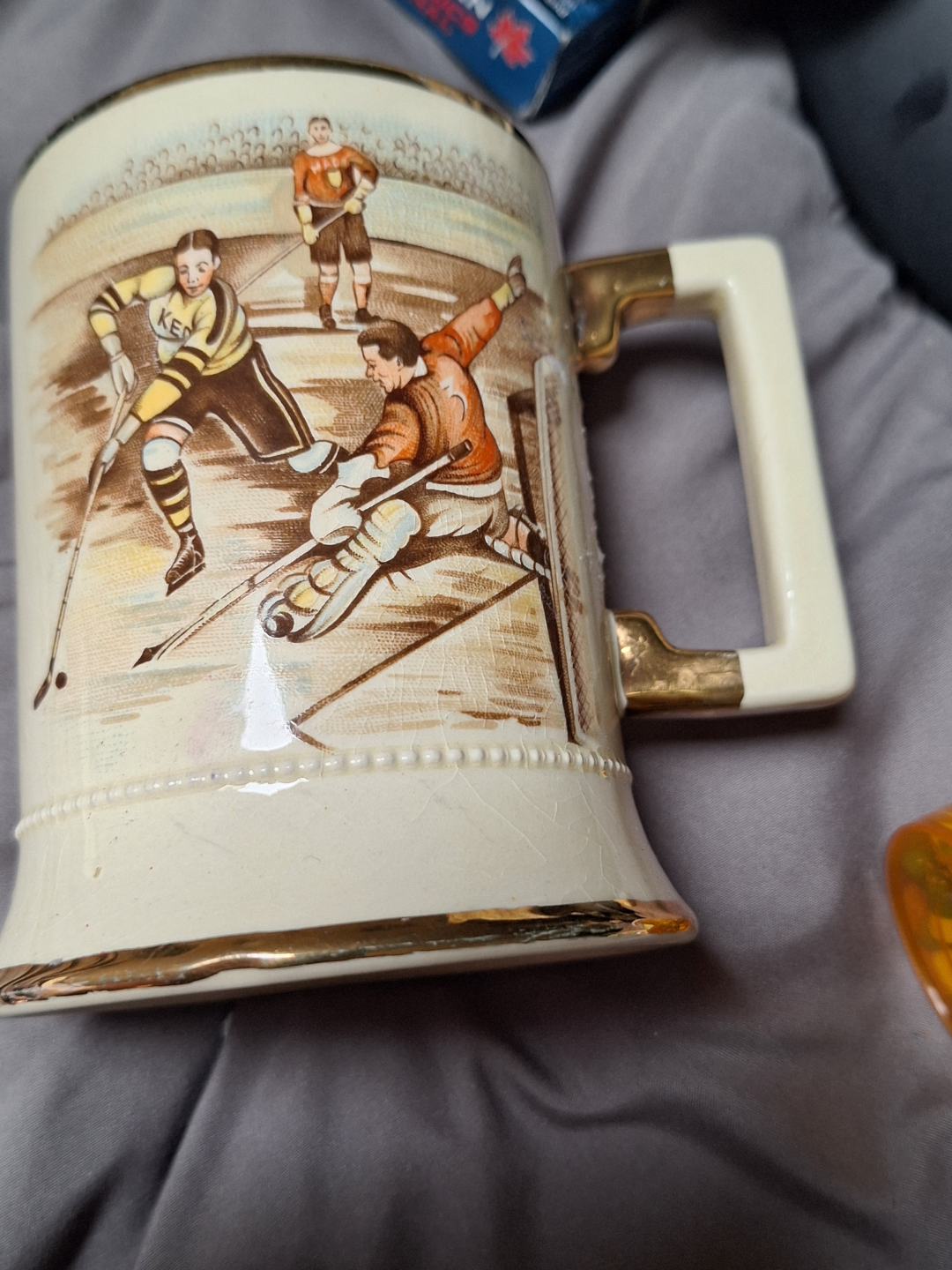 Vintage Arthur Wood Sporting Series Hockey Mug