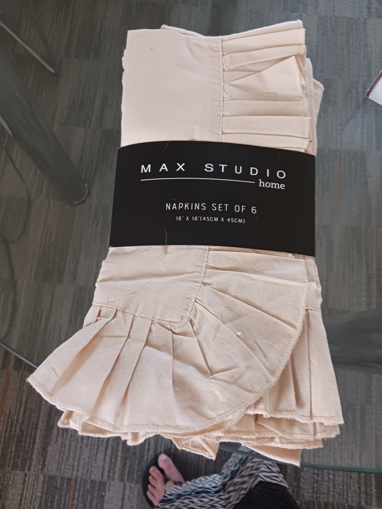 Max Studio Home Napkins Set of 6