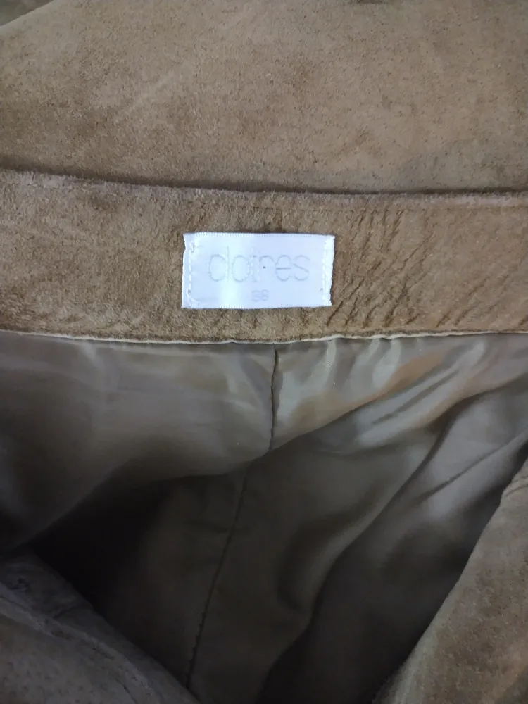 H&M Vintage 1999 Brown Suede Like Flare Pants 💚 image indicator(6)