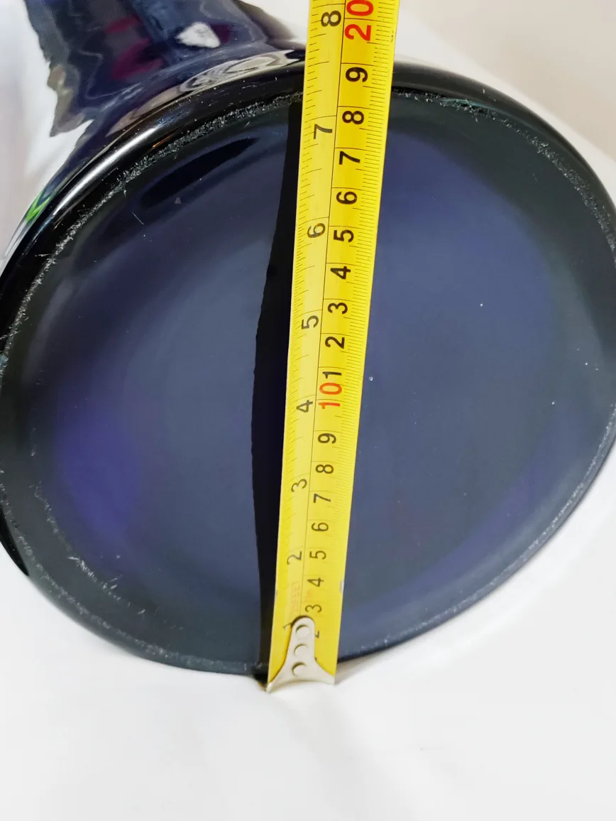 Tall Dark Blue Glass Vase & decor image indicator(5)