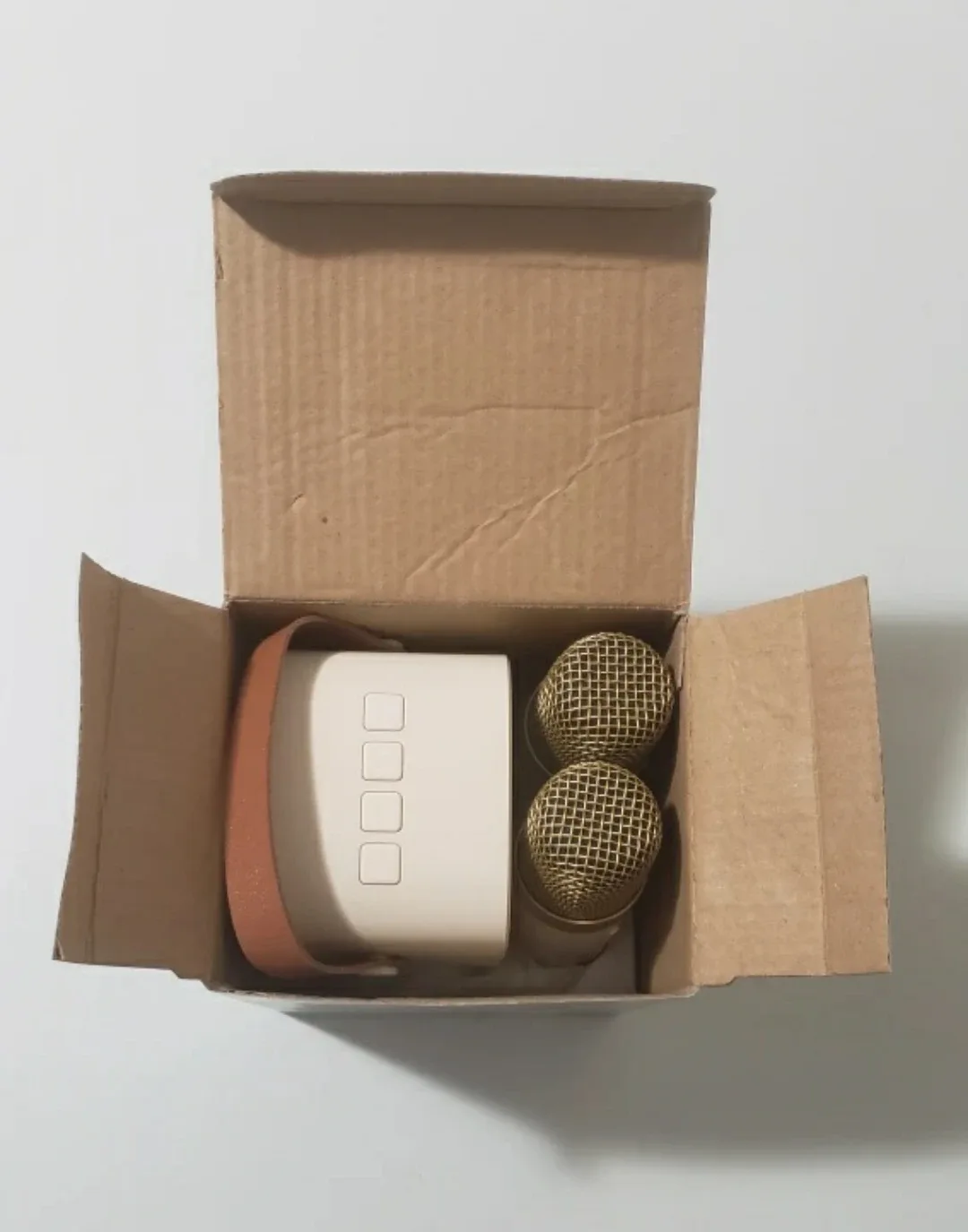 Mini Karaoke Machine with Two Wireless Microphones image indicator(2)