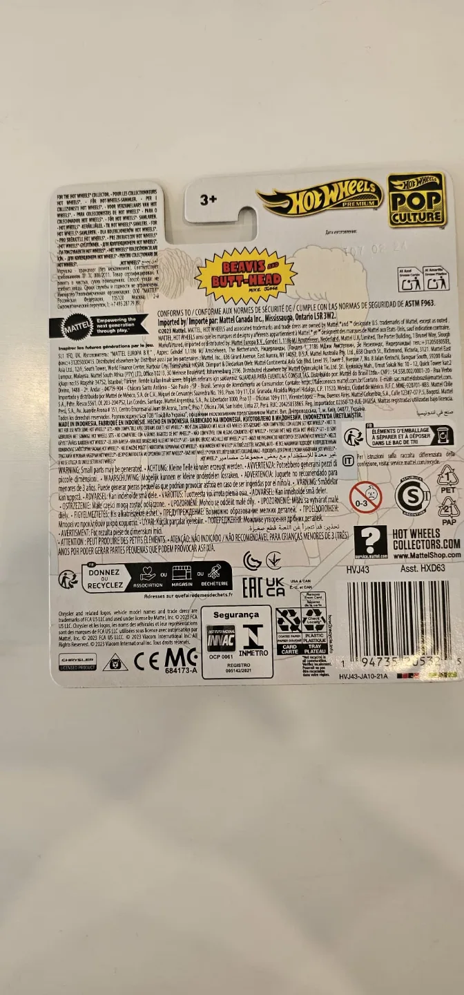 HOT WHEELS PREMIUM BEAVIS AND BUTT-HEAD '77 PACKIN PACER image indicator(2)