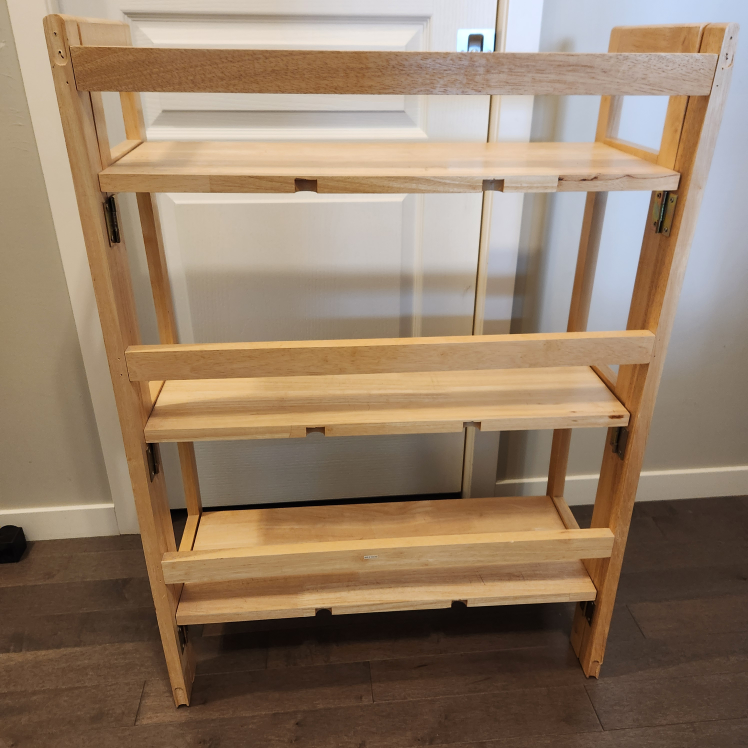 Three-shelf Wooden Bookcase - photo 3