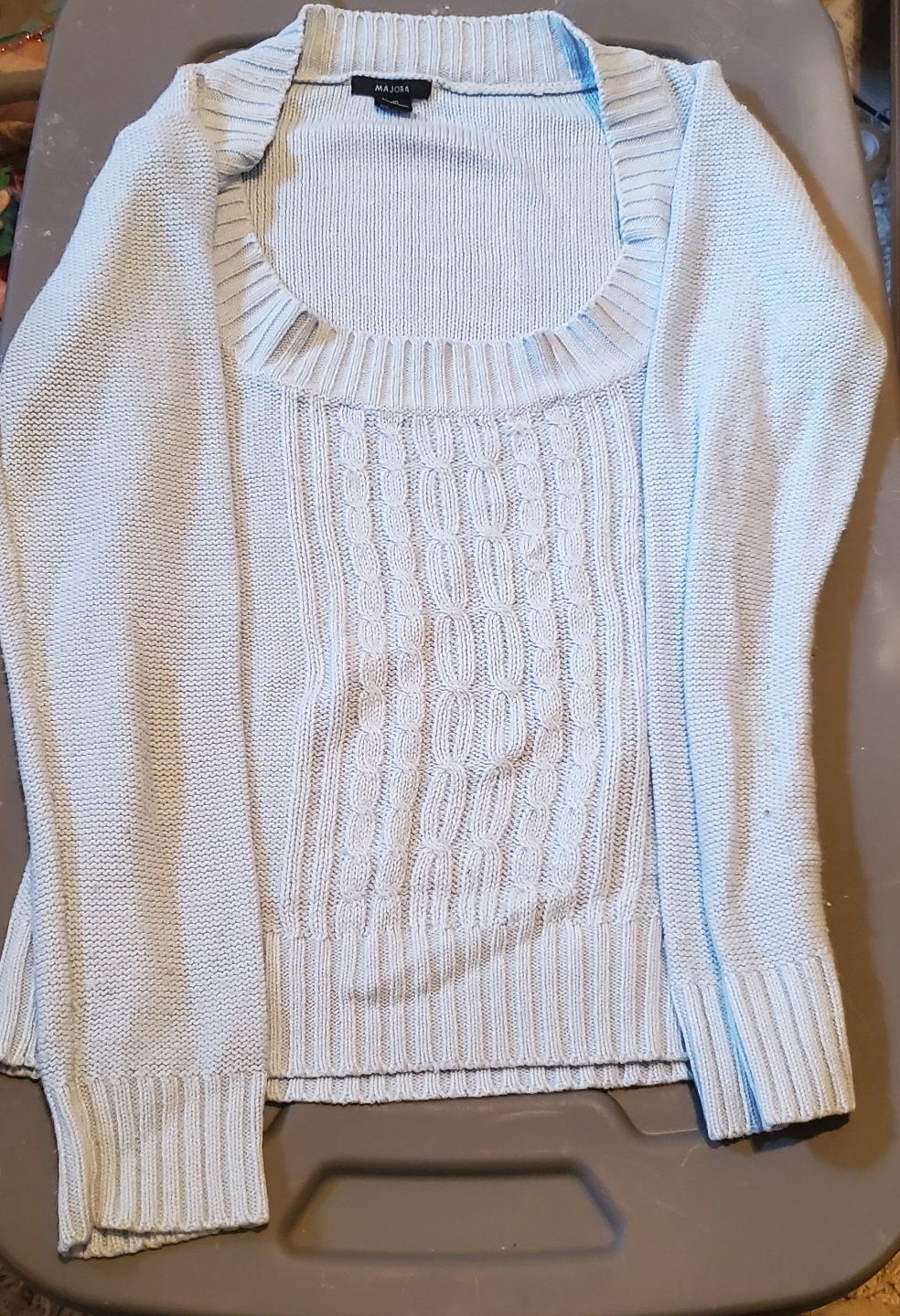 Women's Light Blue Knit Sweater 💚