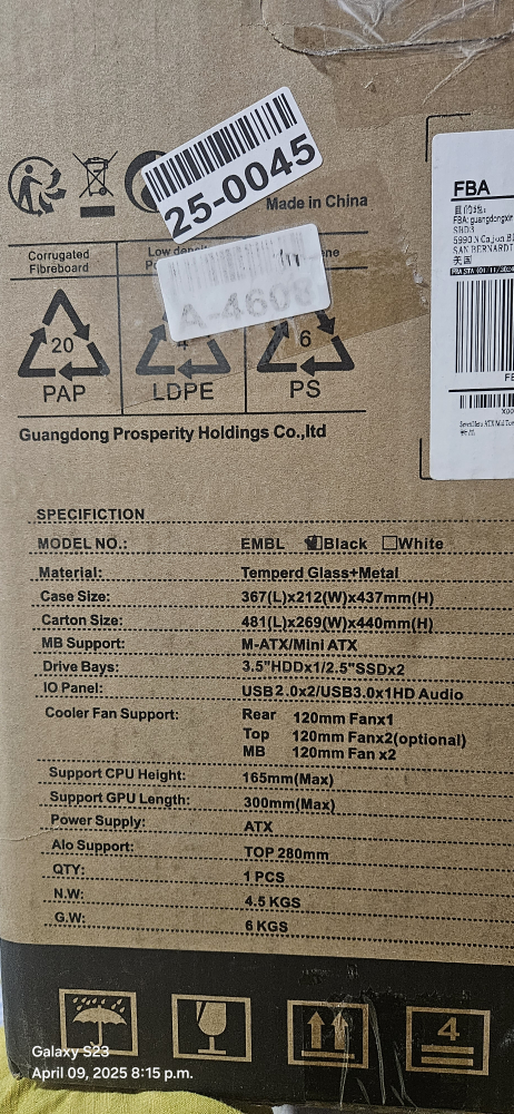 Sevenhero EMBL Computer Gaming Case - New in Box - photo 3
