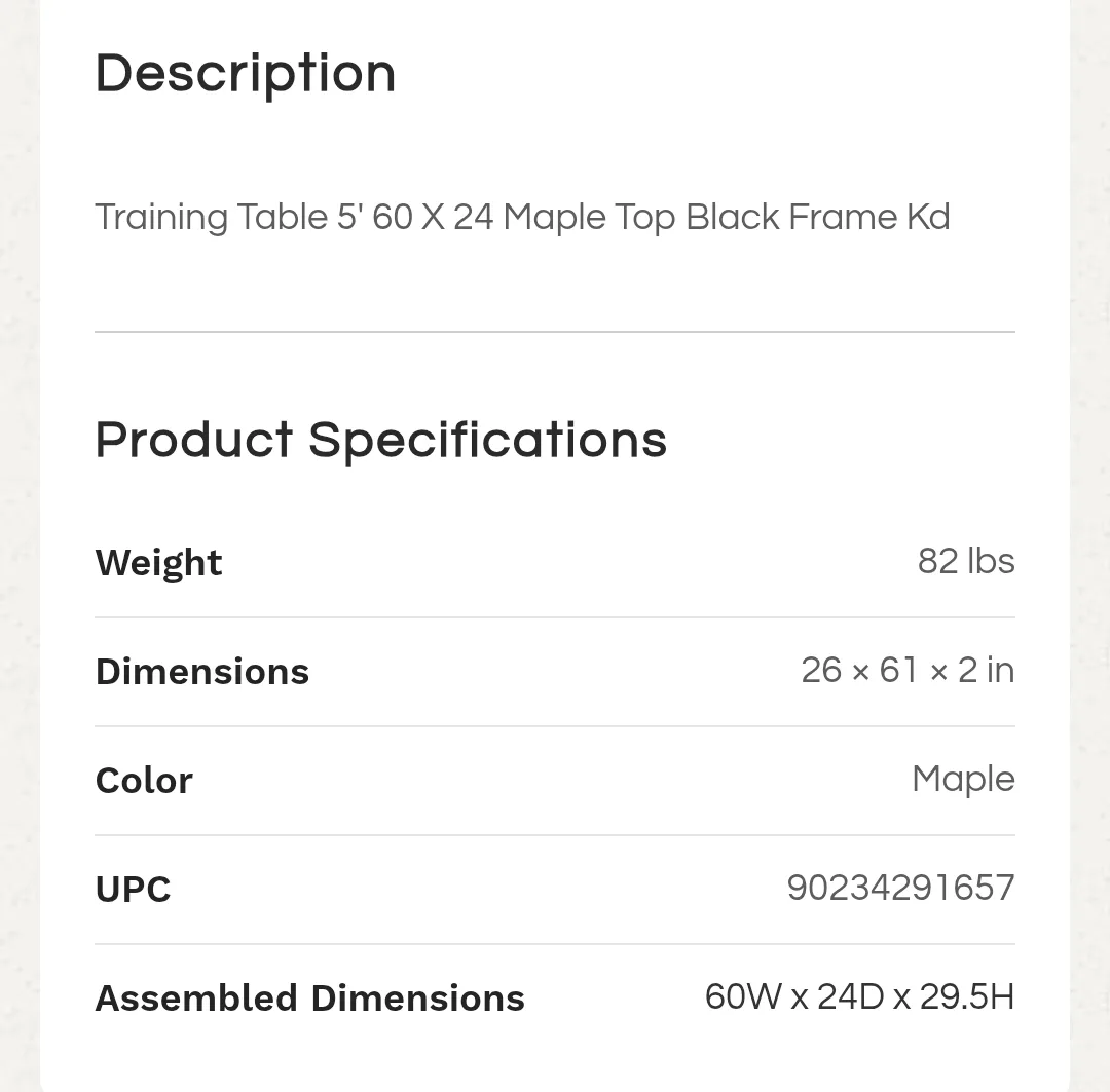 Brand New (OSP) 5' Nesting Table-Espresso Top image indicator(3)
