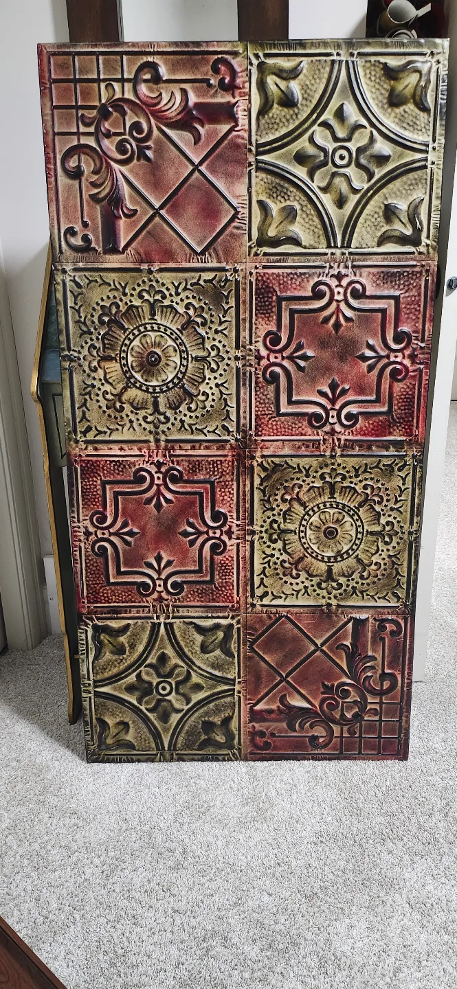Vintage-Style Metal Tile Wall Art thumbnail