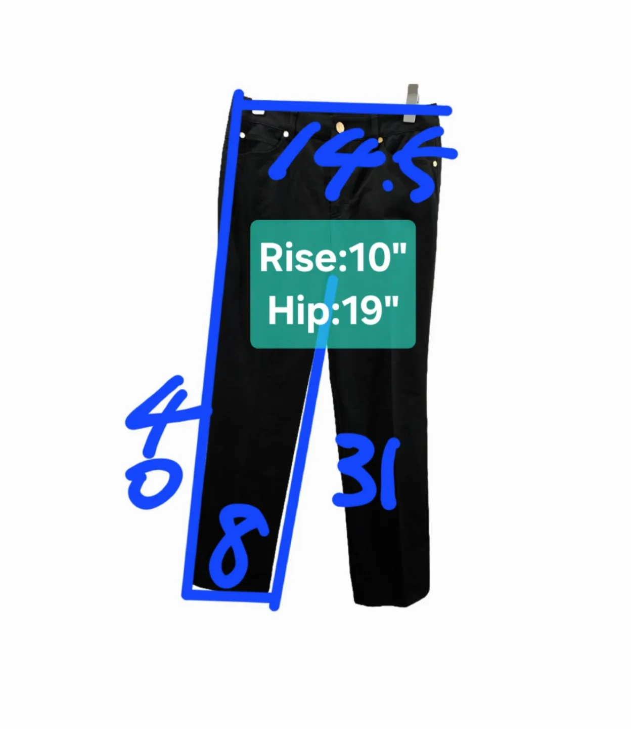 Escada Tessa High-Rise Straight-Leg Denim Size EU36/US 6/S image indicator(2)