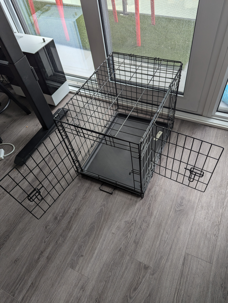 Black wire dog crate - photo 2