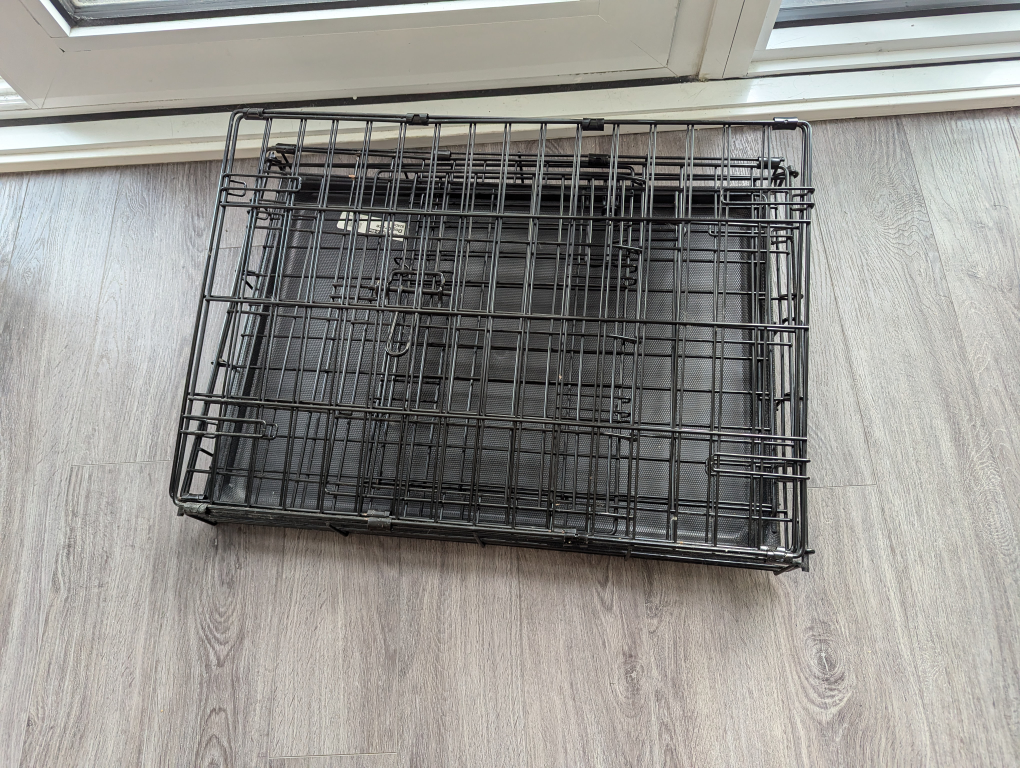 Black wire dog crate - photo 3