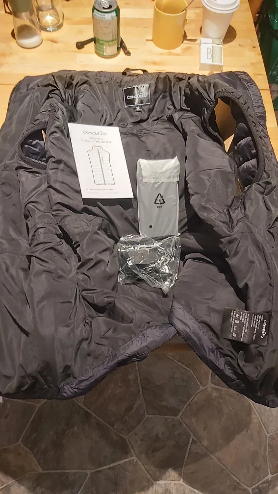 Heated Vest -battery+charger XXL NEW image indicator(6)