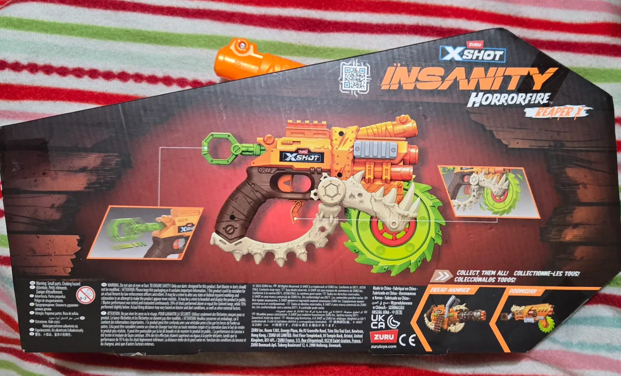 ZURU X-Shot Insanity Horrorfire Reaper X Toy Blaster image indicator(2)