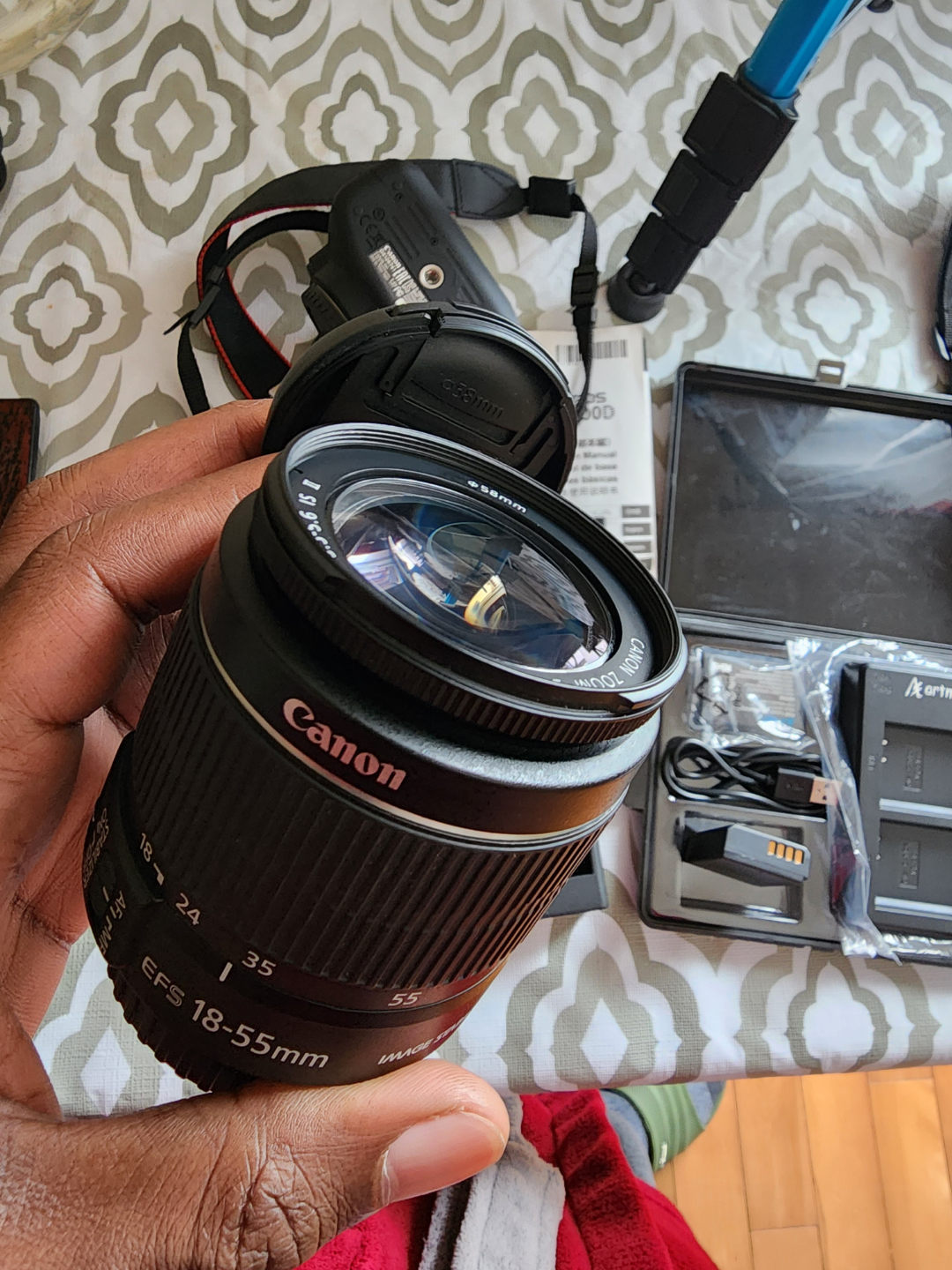 Canon EOS Rebel T7i DSLR Camera with Tripod and Accessories - photo 3