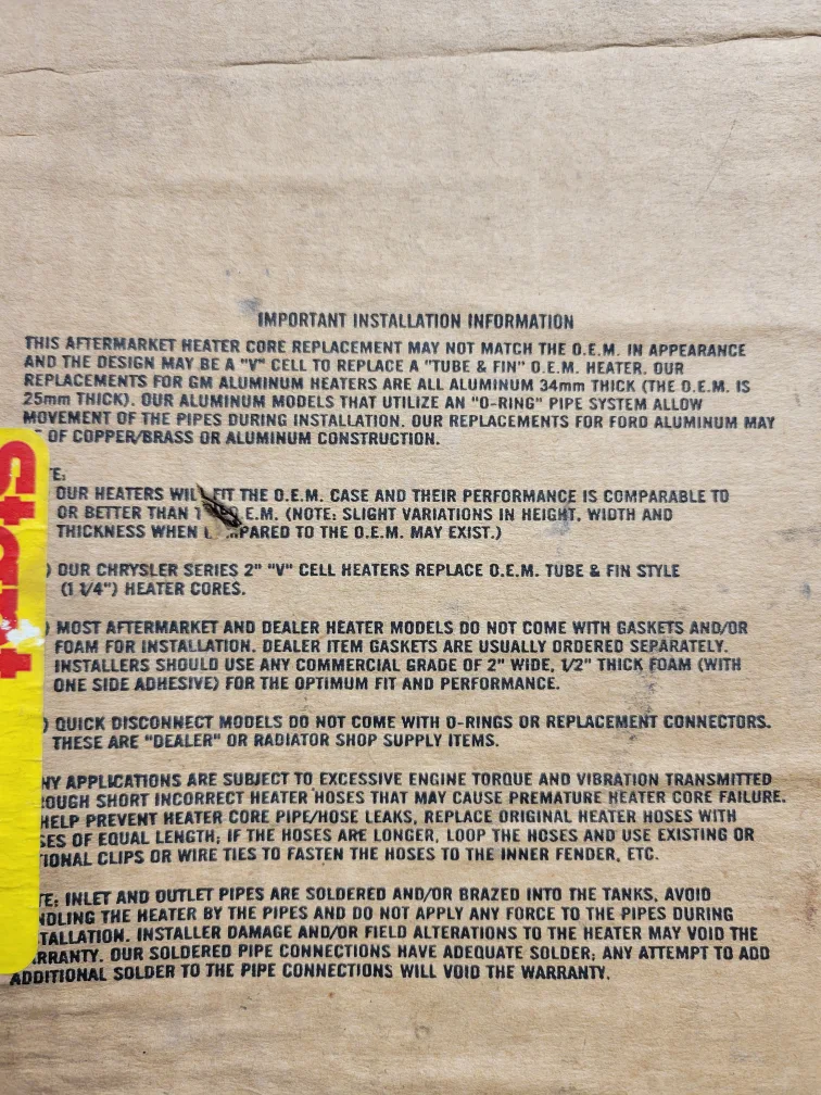 Stant Manufacturing Heater Core Replacement - XXH-GM8210 image indicator(5)