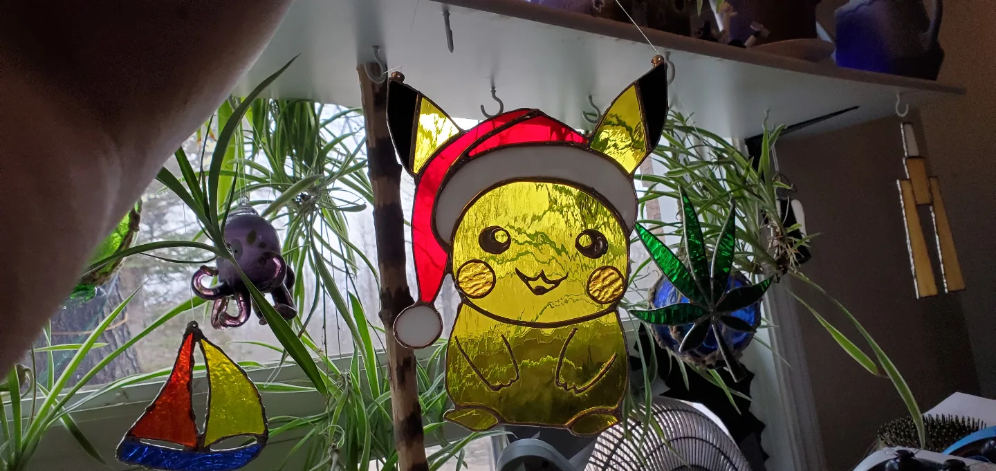 Stained Glass XMas Pikachu thumbnail