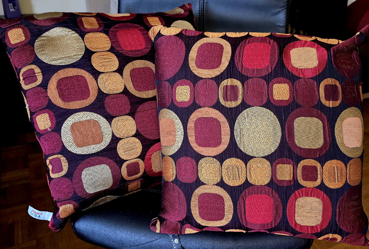 Set of Two Decorative Throw Pillows