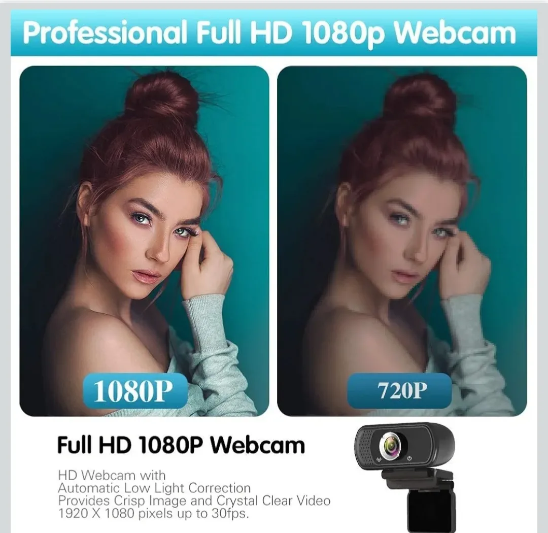 Full HD 1080p Webcam with 110-Degree Wide-Screen View image indicator(5)
