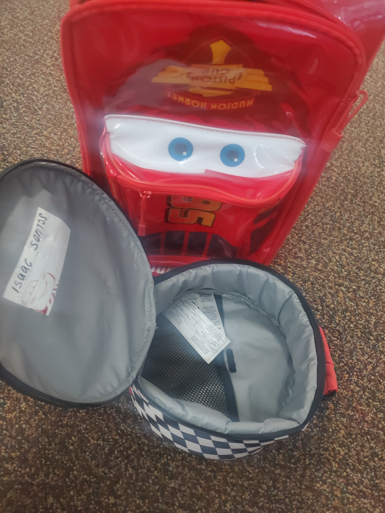 Cars Rolling Luggage Set with Lunchbox